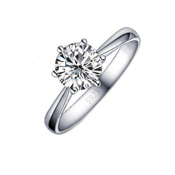 solitaire ring elegant classic real 925 sterling silver finger rings jewelry crystal cubic zircons 6 claws women wedding anillos 230424, Golden;silver
solitaire ring elegant classic real 925 sterling silver finger rings jewelry crystal cubic zircons 6 claws women wedding anillos 230424, Golden;silver