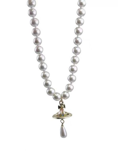 empress dowager vivian engraved three-dimensional saturn water drop pearl necklace single-layer three-layer sweater chain luxury fashion, Silver
empress dowager vivian engraved three-dimensional saturn water drop pearl necklace single-layer three-layer sweater chain luxury fashion, Silver