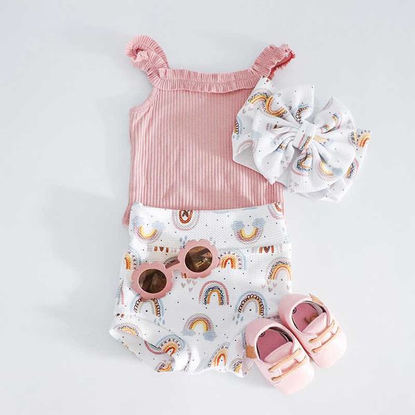 clothing sets focusnorm 2 colors infant baby girls clothes suits 3pcs solid ribbed sleeveless sling romper rainbow print shorts headband w04, White
clothing sets focusnorm 2 colors infant baby girls clothes suits 3pcs solid ribbed sleeveless sling romper rainbow print shorts headband w04, White