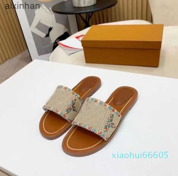 2023 slippers outdoor banquet slide shoes pp straw summer leather sandals multicolor flat heel mule letter size 35-42, Black
2023 slippers outdoor banquet slide shoes pp straw summer leather sandals multicolor flat heel mule letter size 35-42, Black