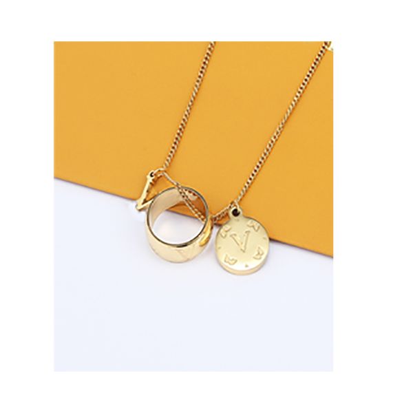 designer unique ring gold pendant necklace 925 sterling silver necklace with logo valentines day gift never fade
designer unique ring gold pendant necklace 925 sterling silver necklace with logo valentines day gift never fade
