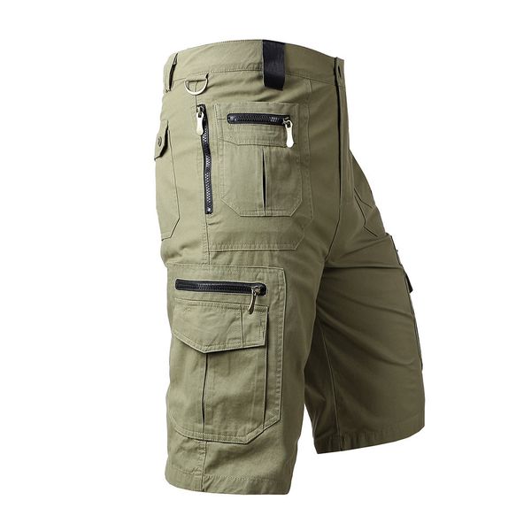 men's shorts men classic summer shorts cotton multi-pocket short pants outdoor male hunting fishing military cargo shorts size s-5xl my, White;black 
men's shorts men classic summer shorts cotton multi-pocket short pants outdoor male hunting fishing military cargo shorts size s-5xl my, White;black