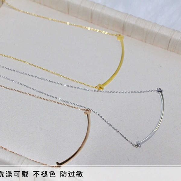 smile t necklace tiff tanys designer jewelry don't have to take a same style titanium steel smooth curved temperament smiling face neck, Silver
smile t necklace tiff tanys designer jewelry don't have to take a same style titanium steel smooth curved temperament smiling face neck, Silver