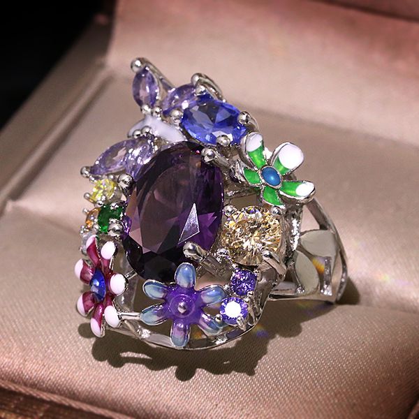 cluster rings milangirl multicolor purple flower waterdrop crystal zircon rings for women female wedding engagement bridal banquet jewelry 2, Golden;silver
cluster rings milangirl multicolor purple flower waterdrop crystal zircon rings for women female wedding engagement bridal banquet jewelry 2, Golden;silver
