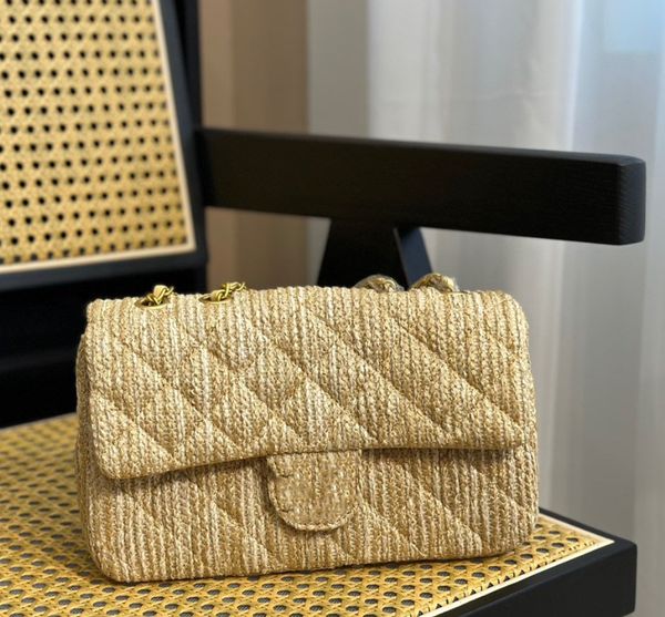 designer women's bag classic mini summer straw braid resort quilted handbag with adjustable shoulder strap 25cm
designer women's bag classic mini summer straw braid resort quilted handbag with adjustable shoulder strap 25cm