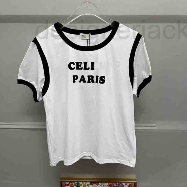women's t-shirt designer early spring new black and white contrast flocking letters casual short sleeve cotton t-shirt women ve13
women's t-shirt designer early spring new black and white contrast flocking letters casual short sleeve cotton t-shirt women ve13