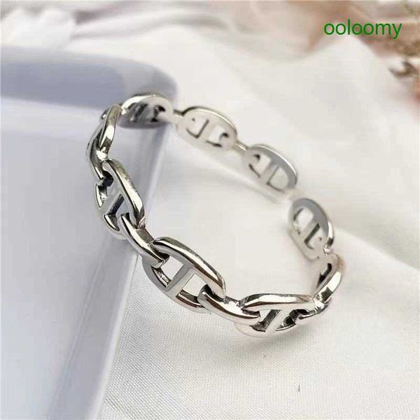hemres designer bracelet new thai silver pig nose bracelet korean version temperament individuality japanese character old handband simple d, Black
hemres designer bracelet new thai silver pig nose bracelet korean version temperament individuality japanese character old handband simple d, Black