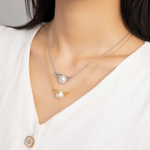 vivian vivienne queen mother of the west saturn pearl pin simple shape creative personality versatile necklace, Silver
vivian vivienne queen mother of the west saturn pearl pin simple shape creative personality versatile necklace, Silver
