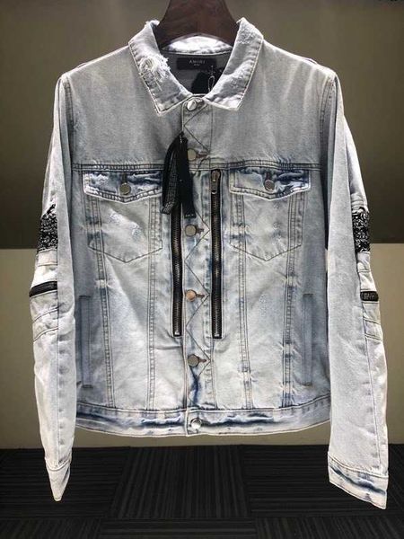designer casual coats amiiri 2023 spring autumn new waist flower cashew nut patch lapel fashion denim long sleeve jacket casual coat outerwe, Black;brown
designer casual coats amiiri 2023 spring autumn new waist flower cashew nut patch lapel fashion denim long sleeve jacket casual coat outerwe, Black;brown