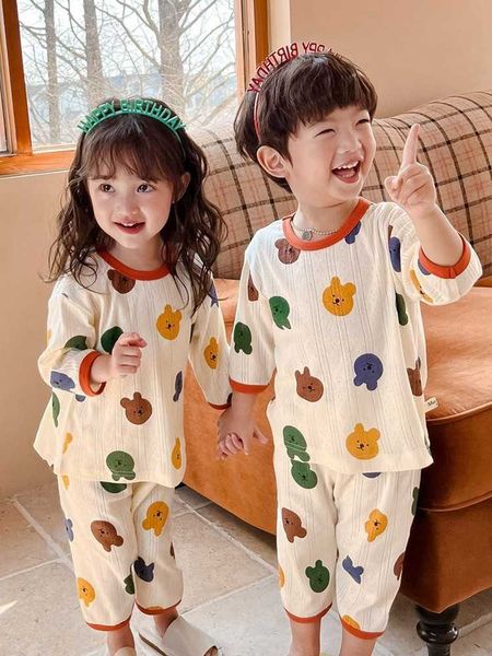 clothing sets 2023 new kids summer thin underwear girl sets casual leisure wear two piece suitcartoon cotton seven-sleeve home clothes outfi, White
clothing sets 2023 new kids summer thin underwear girl sets casual leisure wear two piece suitcartoon cotton seven-sleeve home clothes outfi, White