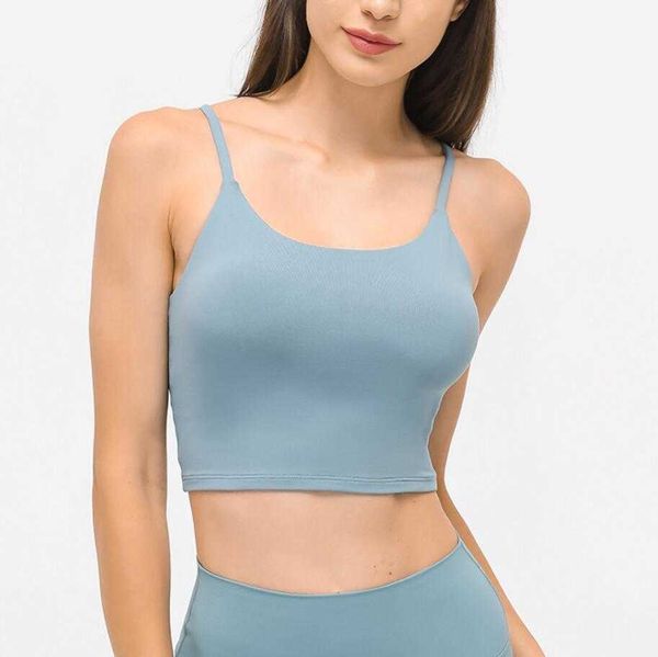 lu-532 yoga outfits sports bra running fitness tank with padded bras half strap athletic gym clothes for women, White;red
lu-532 yoga outfits sports bra running fitness tank with padded bras half strap athletic gym clothes for women, White;red