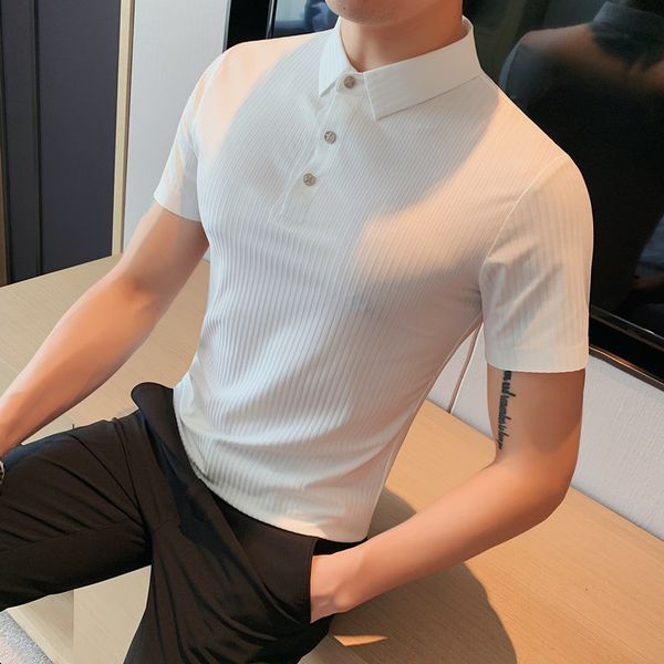 men's polos summer casual polo shirt men lce silk short sleeve turn down collar slim fit sold color polo shirt for men plus size s-4xl, White;black
men's polos summer casual polo shirt men lce silk short sleeve turn down collar slim fit sold color polo shirt for men plus size s-4xl, White;black