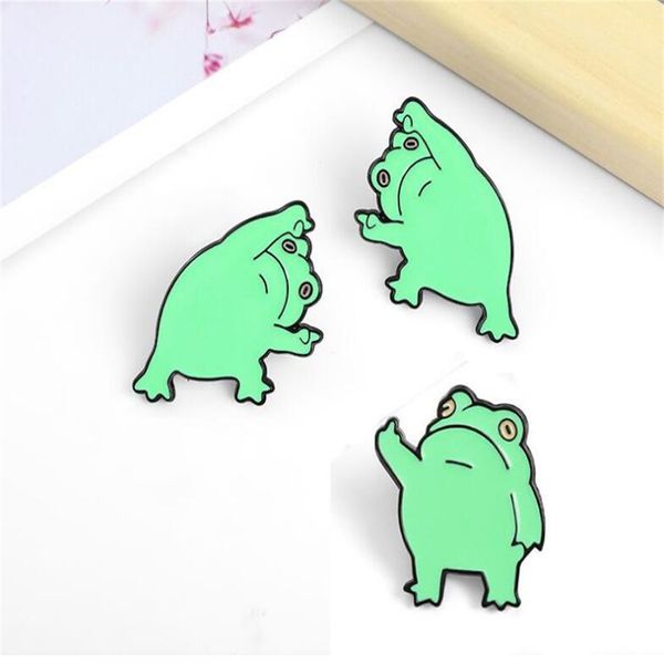 cute frog cartoon brooch metal badge backpack funny vertical middle finger disdainful design pin alloy breast flower ab229, Gray
cute frog cartoon brooch metal badge backpack funny vertical middle finger disdainful design pin alloy breast flower ab229, Gray