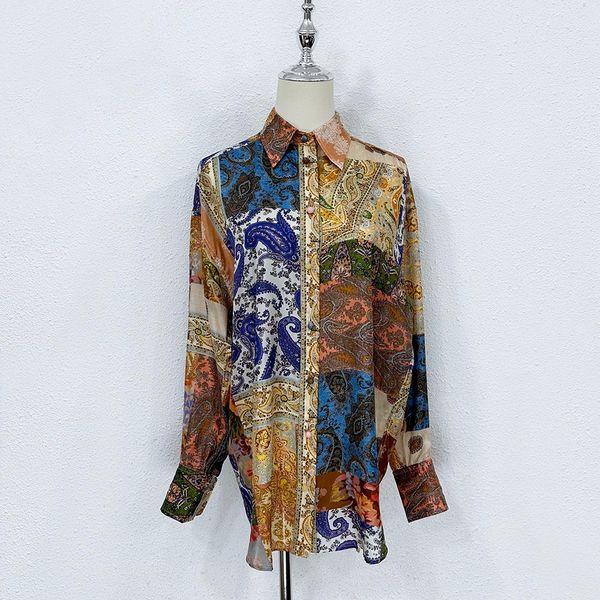 women's blouses & shirts australian designer designs 2023 fresh printed bubble silk long sleeved shirt, White
women's blouses & shirts australian designer designs 2023 fresh printed bubble silk long sleeved shirt, White