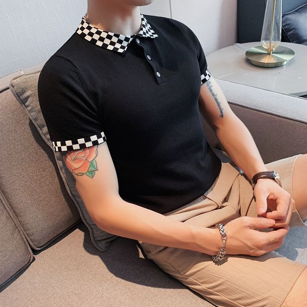 men's polos british style men summer leisure short sleeve polo shirts/male slim fit business polo shirts plus size s-4xl black white 23, White;black
men's polos british style men summer leisure short sleeve polo shirts/male slim fit business polo shirts plus size s-4xl black white 23, White;black