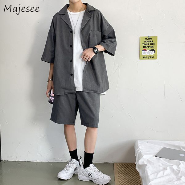 men's tracksuits blazers sets men summer thin three quarter sleeve outwear korean shorts casual chic two pieces outfits vintage knee-le, Gray
men's tracksuits blazers sets men summer thin three quarter sleeve outwear korean shorts casual chic two pieces outfits vintage knee-le, Gray