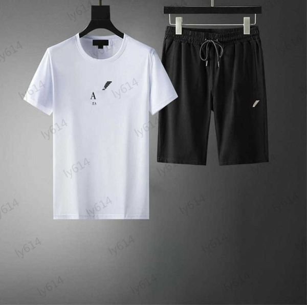 men tracksuits front bump color logo printed short sleeve casual cotton t-shirts slim skin-friendly fabric elastic waist casual sports short, Gray
men tracksuits front bump color logo printed short sleeve casual cotton t-shirts slim skin-friendly fabric elastic waist casual sports short, Gray