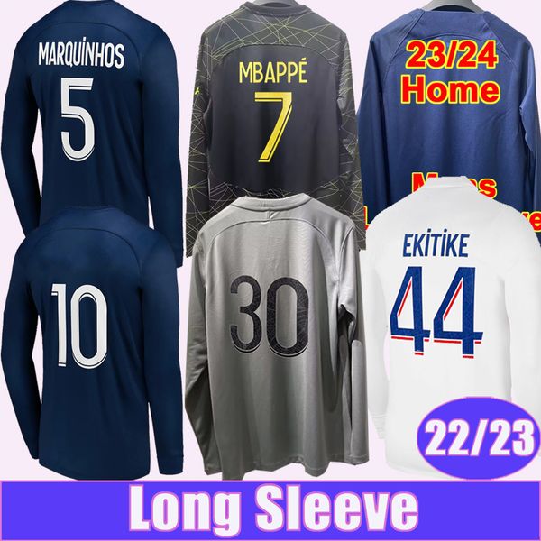 23 24 mbappe mens soccer jerseys 22 23 kimpembe marquinhos long sleeve sergio ramos verratti n.mendes home away 3rd 4th football shirts, Black;yellow
23 24 mbappe mens soccer jerseys 22 23 kimpembe marquinhos long sleeve sergio ramos verratti n.mendes home away 3rd 4th football shirts, Black;yellow