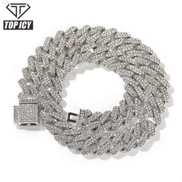 icy hip hop 14mm two rows diamonds cuban necklace gold plated austrian rhinestone iced out delicate chain, Silver
icy hip hop 14mm two rows diamonds cuban necklace gold plated austrian rhinestone iced out delicate chain, Silver