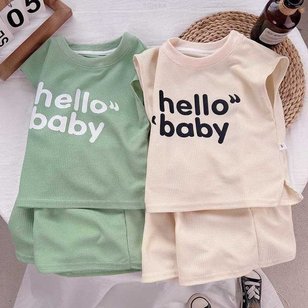 clothing sets children's korean fashion summer waffle checker off shoulder sleeve for boys and girls handsome casual two piece, White
clothing sets children's korean fashion summer waffle checker off shoulder sleeve for boys and girls handsome casual two piece, White