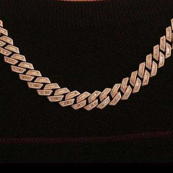 custom hip hop necklace rapper chain baguette diamond 925 silver iced out cuban men vvs moissanite 20mm link
custom hip hop necklace rapper chain baguette diamond 925 silver iced out cuban men vvs moissanite 20mm link