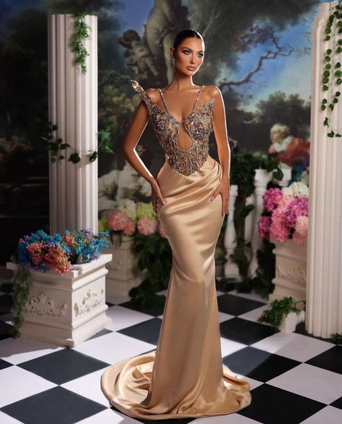 gold mermaid prom dresses sleeveless v neck straps appliques sequins beaded floor length 3d lace satin diamonds evening dress bridal gowns p, Black
gold mermaid prom dresses sleeveless v neck straps appliques sequins beaded floor length 3d lace satin diamonds evening dress bridal gowns p, Black