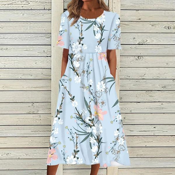 casual dresses vintage floral print dresses for women elegant summer o neck short sleeve midi dress beach boho party dress women casual vest, Black;gray
casual dresses vintage floral print dresses for women elegant summer o neck short sleeve midi dress beach boho party dress women casual vest, Black;gray