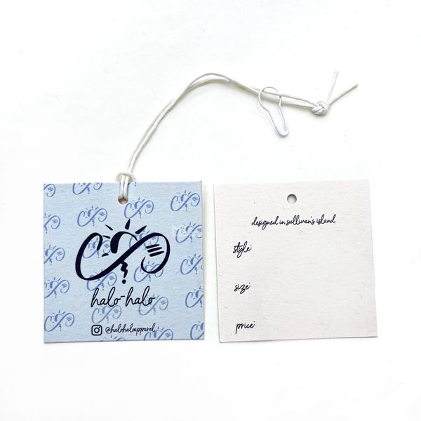 custom sewing notions clothing price tag logo tags for clothing 400gsm woody paper, Black
custom sewing notions clothing price tag logo tags for clothing 400gsm woody paper, Black