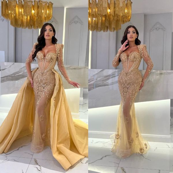 exquisite mermaid gold prom dresses sweetheart illusion beading party dresses with overskirts custom made evening dress, Black;red
exquisite mermaid gold prom dresses sweetheart illusion beading party dresses with overskirts custom made evening dress, Black;red