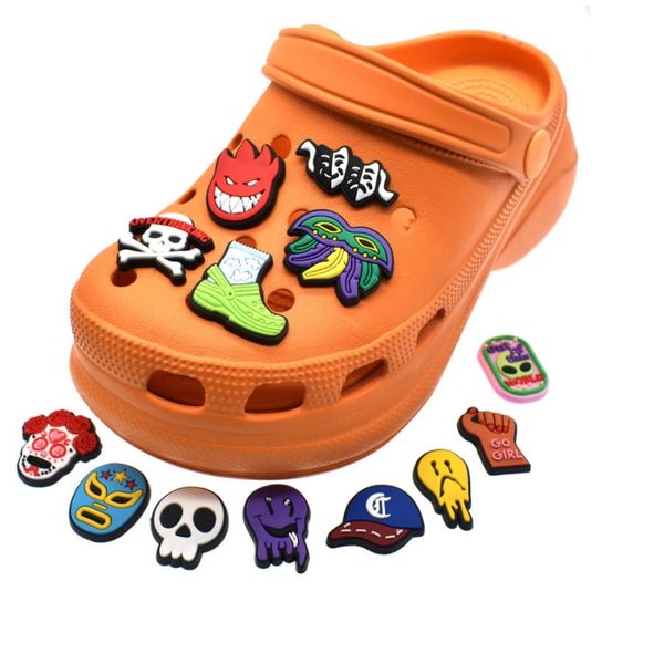 halloween style pumpkin ghost pattern croc charms 2d soft rubber shoe accessories cartoon shoes buckles shoe charm ornament fit kids sandals, White;pink
halloween style pumpkin ghost pattern croc charms 2d soft rubber shoe accessories cartoon shoes buckles shoe charm ornament fit kids sandals, White;pink