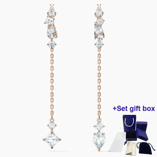 swa fashion charm earrings attraction earrings, mixed cuts, white exquisite gift box ing, Golden
swa fashion charm earrings attraction earrings, mixed cuts, white exquisite gift box ing, Golden