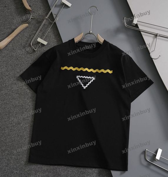 xinxinbuy men designer tee t shirt 23ss paris wave thread embroidery short sleeve cotton women black yellow blue green xs-l, Black;brown
xinxinbuy men designer tee t shirt 23ss paris wave thread embroidery short sleeve cotton women black yellow blue green xs-l, Black;brown