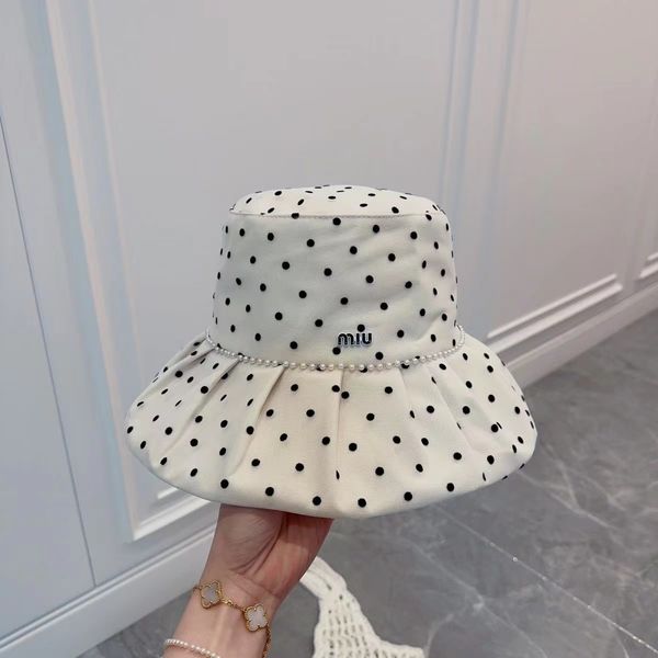 miu princess celebrity wind fisherman hat pearl vintage dot sweet and lovely big brim foreigner korean edition pot hat, Blue;gray
miu princess celebrity wind fisherman hat pearl vintage dot sweet and lovely big brim foreigner korean edition pot hat, Blue;gray