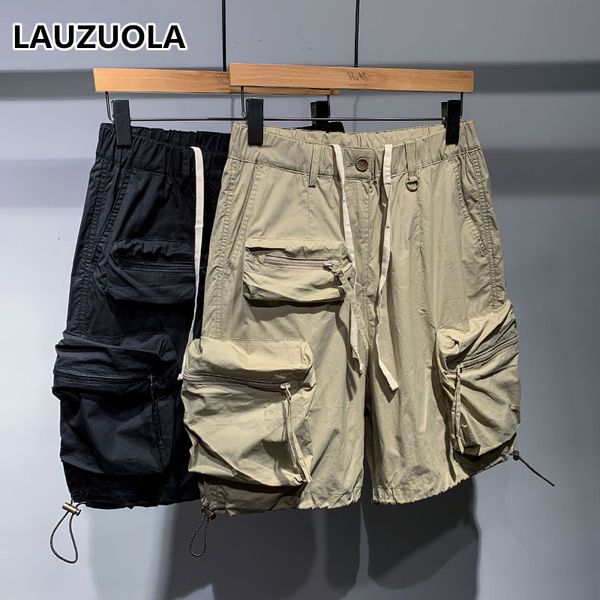 men's shorts 2023 summer fashion youth multiple pockets streetwear casual loose drawstring short pants man 230424, White;black
men's shorts 2023 summer fashion youth multiple pockets streetwear casual loose drawstring short pants man 230424, White;black