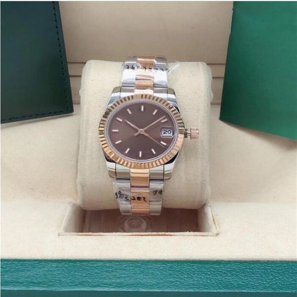 9 style womens watch 31mm automatic 2813 movement mechanical full stainless steel strap woman lady ladies wristwatch watches sapph2664, Slivery;brown
9 style womens watch 31mm automatic 2813 movement mechanical full stainless steel strap woman lady ladies wristwatch watches sapph2664, Slivery;brown