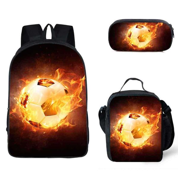 student backpack 17 inch three piece football printed children's backpack, kindergarten pen bag, meal bag 230420
student backpack 17 inch three piece football printed children's backpack, kindergarten pen bag, meal bag 230420