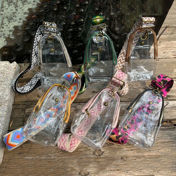 waist bags pvc transparent sling waist pack clear retro ladies crossbody bags boho wide strap shoulder bag zipper for gym concert chest bag
waist bags pvc transparent sling waist pack clear retro ladies crossbody bags boho wide strap shoulder bag zipper for gym concert chest bag