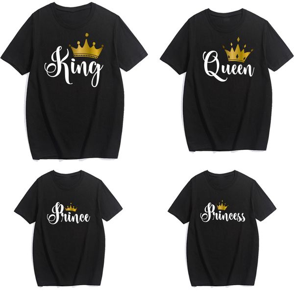 family matching outfits funny king queen prince princess clothes casual father son mother and daughter shirts gold crown print 230424, Blue
family matching outfits funny king queen prince princess clothes casual father son mother and daughter shirts gold crown print 230424, Blue