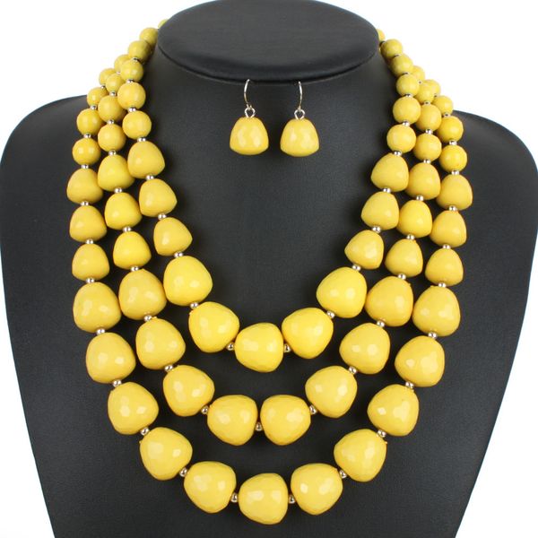 wedding jewelry sets european and american jelly colored beaded necklace exaggerated two-color multi-layered clavicle chain exaggerated 2304, Slivery;golden
wedding jewelry sets european and american jelly colored beaded necklace exaggerated two-color multi-layered clavicle chain exaggerated 2304, Slivery;golden