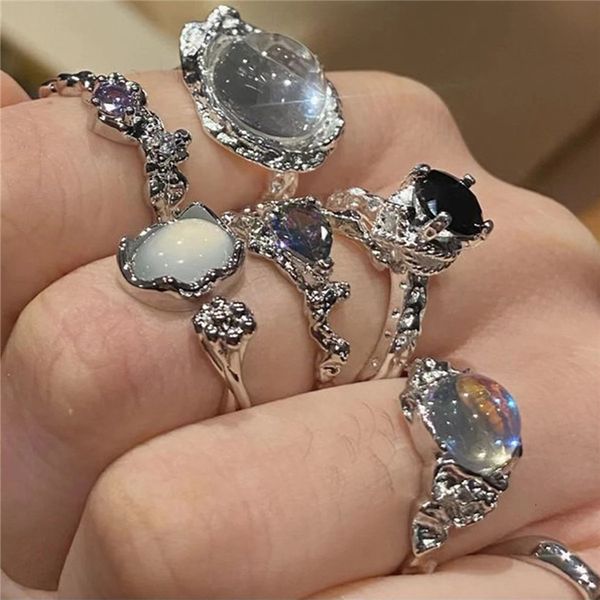 cluster rings trendy vintage opal irregular natural stone ring white aesthetic hollow boho finger for women y2k creative jewelry 230424, Golden;silver
cluster rings trendy vintage opal irregular natural stone ring white aesthetic hollow boho finger for women y2k creative jewelry 230424, Golden;silver