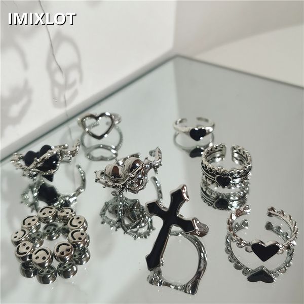 cluster rings kpop gothic aesthetic metal thorns love heart punk open ring for women girls fashion vintage jewelry y2k emo grunge accessorie, Golden;silver
cluster rings kpop gothic aesthetic metal thorns love heart punk open ring for women girls fashion vintage jewelry y2k emo grunge accessorie, Golden;silver