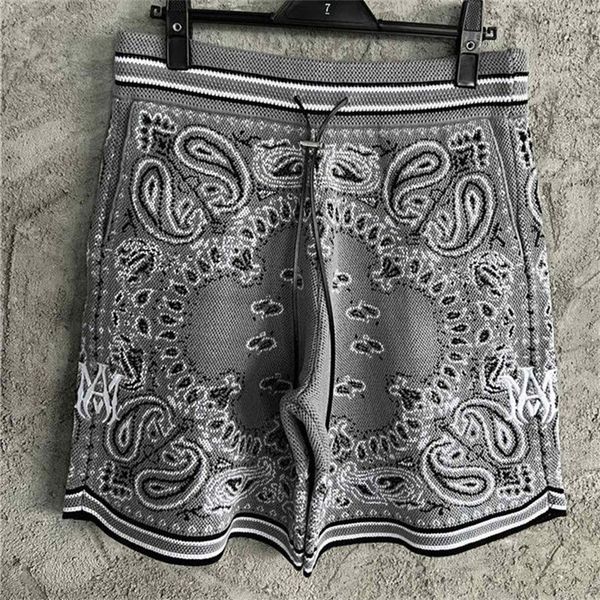 men's shorts gray vintage paisley print cashmere knitted embroidered sweatpant social club outfits 230424, White;black
men's shorts gray vintage paisley print cashmere knitted embroidered sweatpant social club outfits 230424, White;black