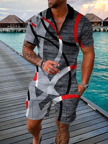 men's tracksuits men's polo set fashion men's summer athletic wear large v-neck zipper short sleeve polo shirtshorts casual t, Gray
men's tracksuits men's polo set fashion men's summer athletic wear large v-neck zipper short sleeve polo shirtshorts casual t, Gray