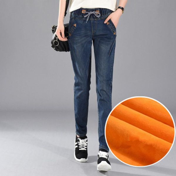jeans 200 pounds plus size 5xl women winter harlan jeans leisure elastic waist trousers thick girls outerwear with velvet pants mz1891, Blue
jeans 200 pounds plus size 5xl women winter harlan jeans leisure elastic waist trousers thick girls outerwear with velvet pants mz1891, Blue