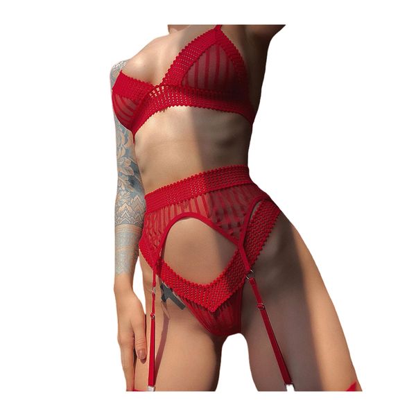 hbp 2023 lingerie set new ins simple underwear women red crafts triangular cup mesh slim transparent fashion bra 3piece lingerie set, Black;white
hbp 2023 lingerie set new ins simple underwear women red crafts triangular cup mesh slim transparent fashion bra 3piece lingerie set, Black;white
