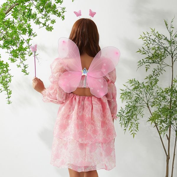hair accessories infant baby girls fairy dress up wings shiny butterfly with wand headband toddler party princess costume set 230422, Slivery;white
hair accessories infant baby girls fairy dress up wings shiny butterfly with wand headband toddler party princess costume set 230422, Slivery;white
