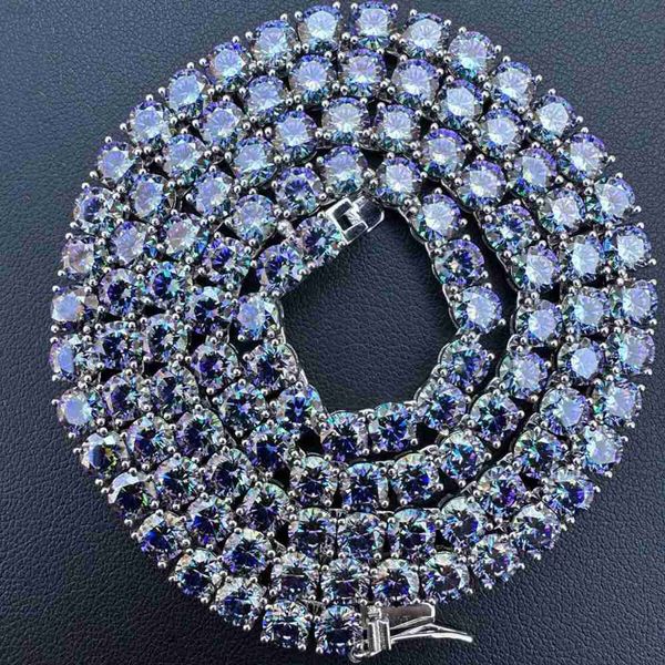 real blue moissanite 5mm tennis chain 925 silver iced pass diamond test custom necklaces
real blue moissanite 5mm tennis chain 925 silver iced pass diamond test custom necklaces