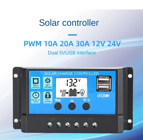 solar controller 12v/24v 60a 50a 40a 30a 20a 10a solar regulator pwm battery charger lcd display dual usb 5v output
solar controller 12v/24v 60a 50a 40a 30a 20a 10a solar regulator pwm battery charger lcd display dual usb 5v output