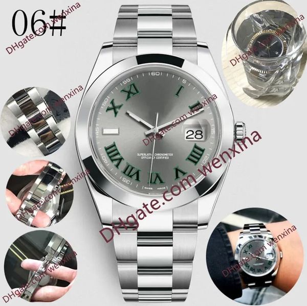 multi-style high-quality men's automatic mechanical watch 41mm green roman digital dial all stainless steel swim watch super luminous c, Slivery;golden
multi-style high-quality men's automatic mechanical watch 41mm green roman digital dial all stainless steel swim watch super luminous c, Slivery;golden