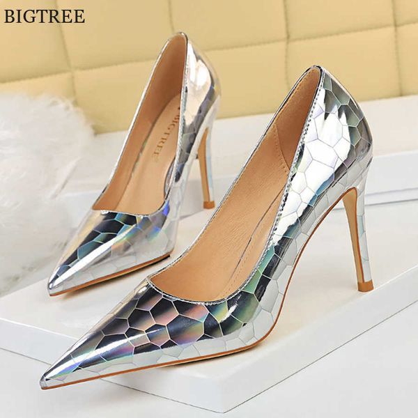 fashion metal stone pattern pointed shoes for women pumps shallow high heels silver patent leather female party bride 230424, Black
fashion metal stone pattern pointed shoes for women pumps shallow high heels silver patent leather female party bride 230424, Black
